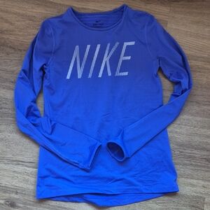 Nike Blue Long Sleeve Shirt
